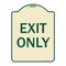 Signmission Parking Lot Exit Only Heavy-Gauge Aluminum Architectural Sign, 18" L, 24" H, TG-1824-23423 A-DES-TG-1824-23423 - alternate 1